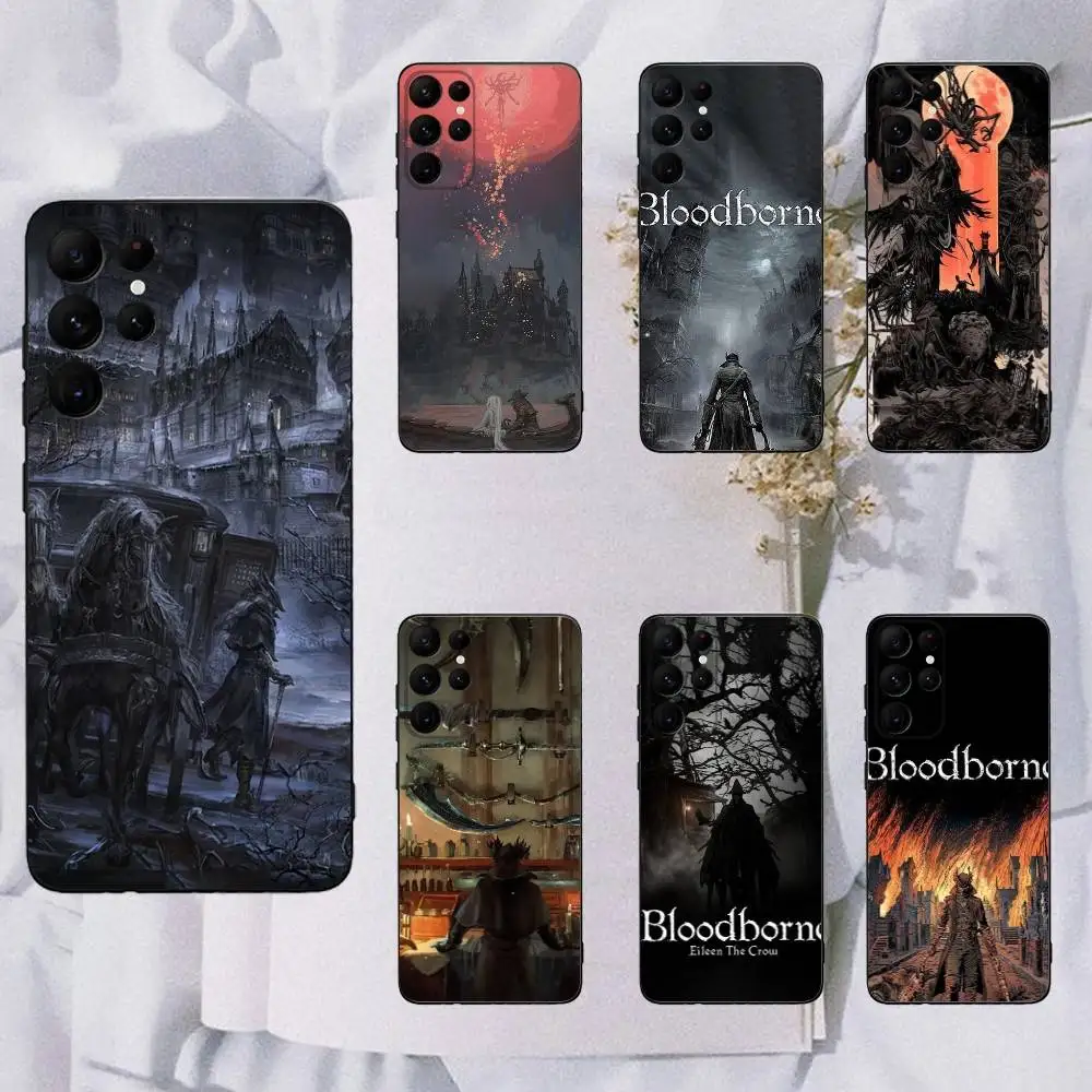 

Game B-Bloodborne Phone Case For Samsung Galaxy A13,A21s,A22,A31,A32,A52,A53,A71,A80,Soft Black Shell