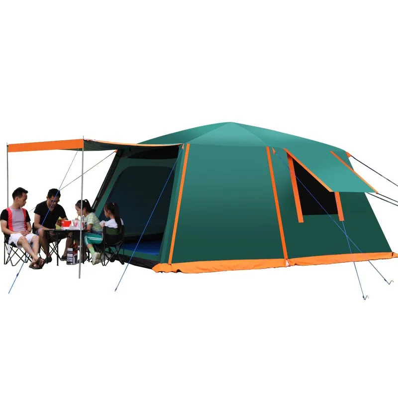 High quality  automatic quick open waterproof 8-12  person family camping outdoor tent