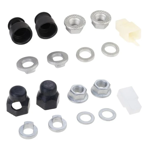Eje de Motor de buje de bicicleta eléctrica, tuerca de bloqueo M12/M14, arandela de bloqueo, espaciador y cubierta de tuerca, motores de eje de 12mm/14mm, piezas de bicicletas eléctricas