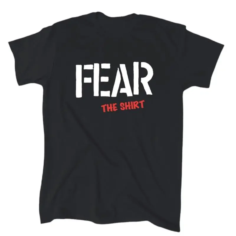FEAR The T Shirt T-shirt en coton noir pour hommes Punk Rock
