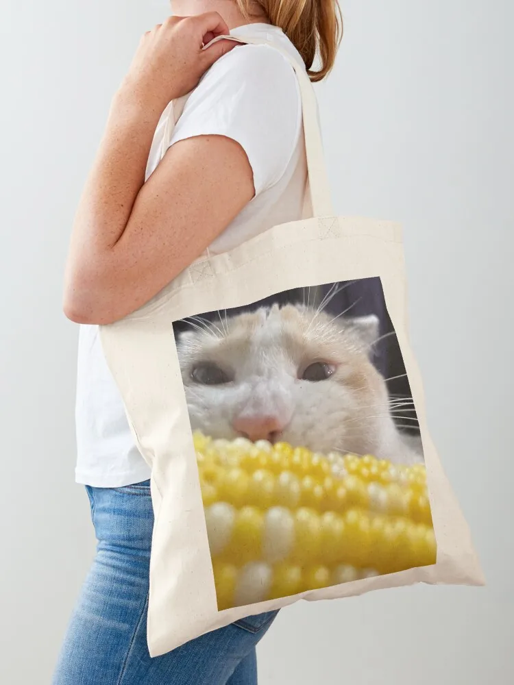 

It’s corn Tote Bag university shopper bag canvas tote bags tote bag university Women's handbag