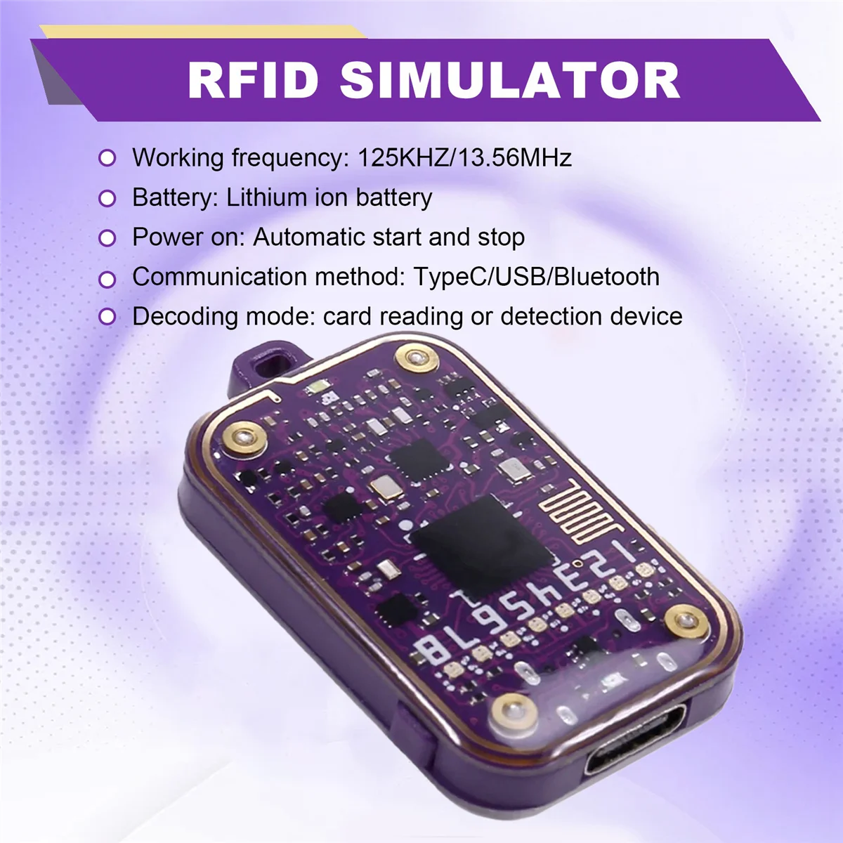 M09KRFID Smart Chip Reader Smartcard Emulator EM125KHZ IC 13.56Mhz Badge Decode RFID Emulator Read Writer Support Clone Card