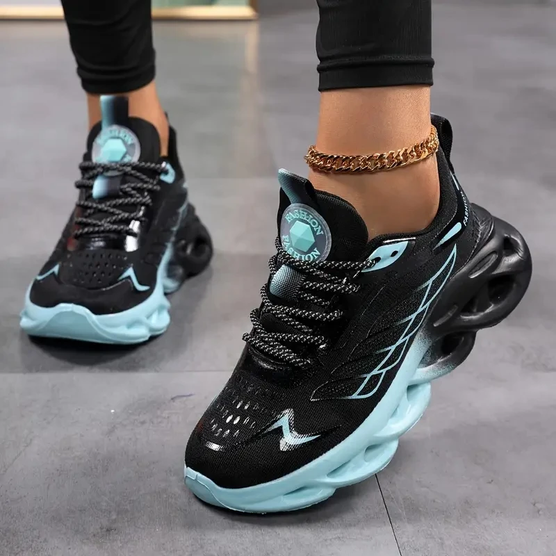 Damenschuhe für Herren und Damen, Laufsportschuhe, leichtes Mesh, atmungsaktiv, bequem, flach, weich, Tennisschuhe für Herren und Damen – Detail 17
