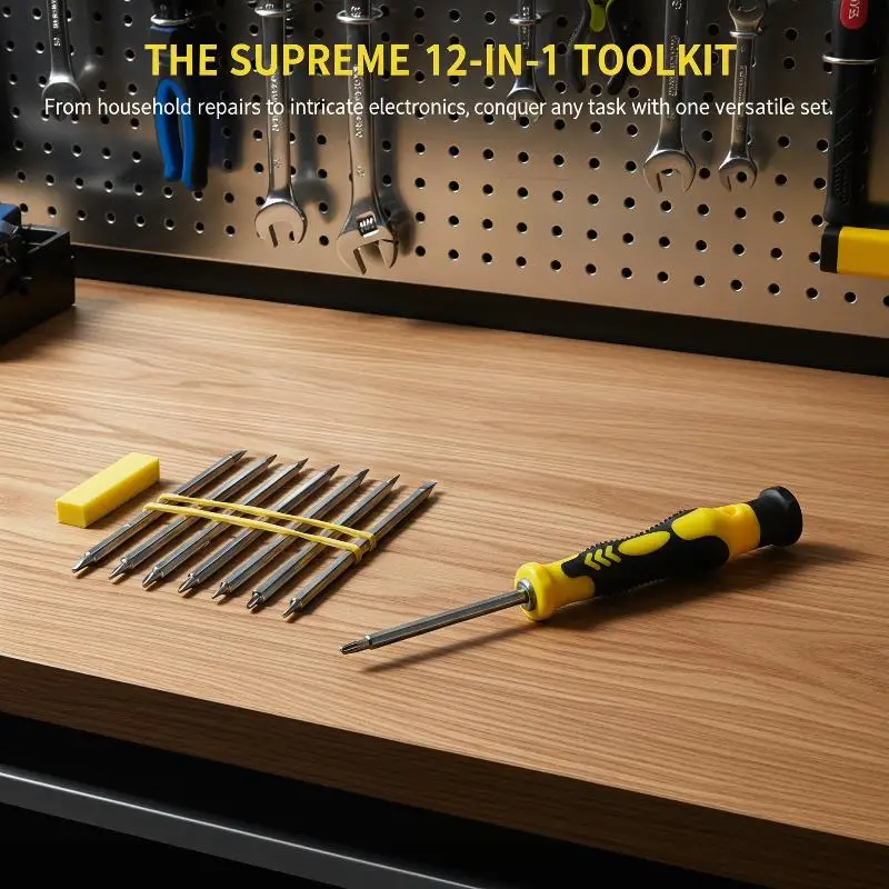 12 in 1 Screwdriver Set Precision Multi Tool Kit for Home Appliance Repair and Electronics AssemblyHot Sale