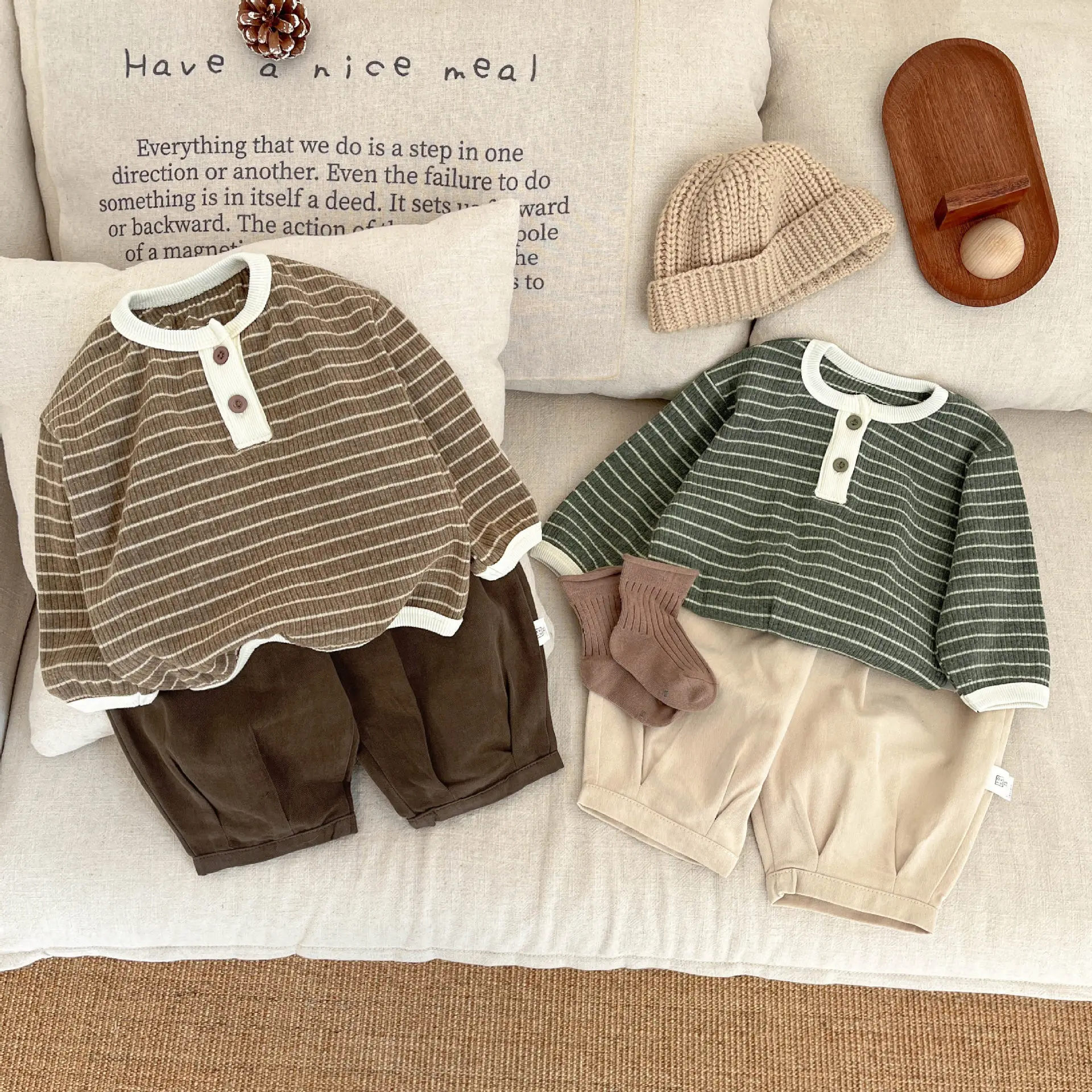 Pants New Model Basic Versatility Retro Casual Pants Autumn Children's Pure Cotton Lantern Korean Fashion