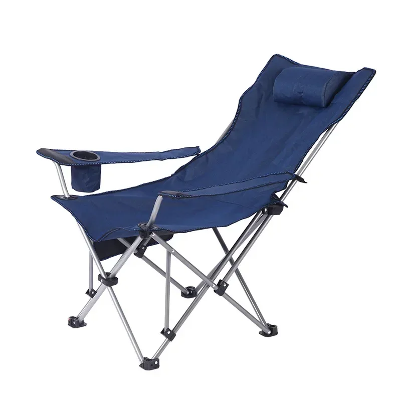 Chaise pliante extérieure à dossier haut, chaise de lune, adaptée aux loisirs, camping, plage, camping, équipement personnalisé, 2e