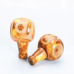 18mm Tibetan Three Eye Dzi 18mm Antiqued Agate Guru and Stupa Beads for Making Malas Three-way Bead TSB0156