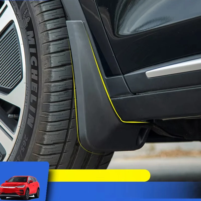 

4 шт. для BYD Tang EV DMI DMP 2021 2022 2023 автомобильные брызговики пластиковые крылья расширения брызговики внешние брызговики