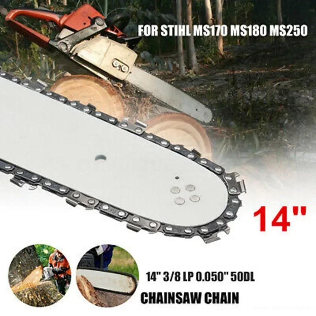 1Pcs 14in Chainsaw Saw Chain 3/8 LP 50DL Replacement Chain For MS250 MS180 MS230 Trimmer/lawn Mower Garden Power Tool Part