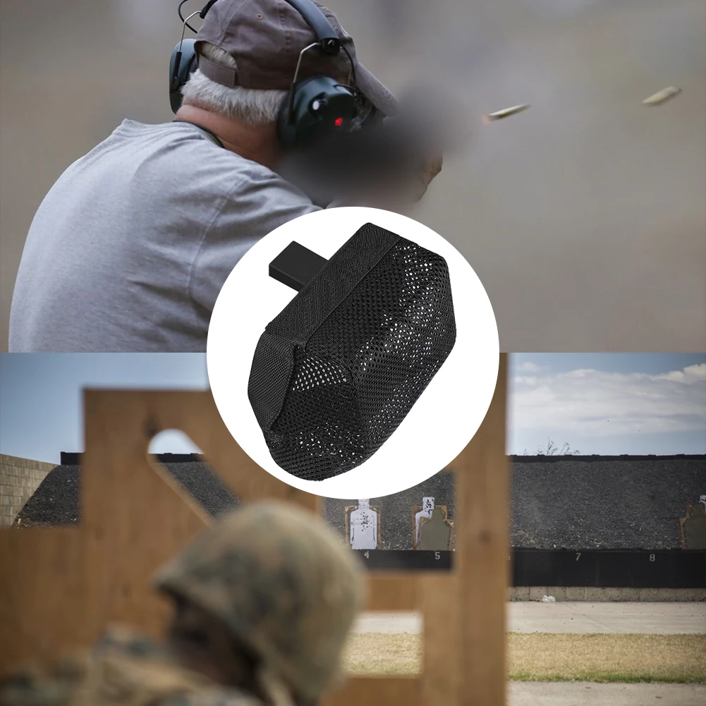 Тактический латунный уловитель, 1 шт., быстросъемный уловитель оболочек со съемным Пикатинни, термостойкий утолщенный сетчатый чехол AMMO для Am