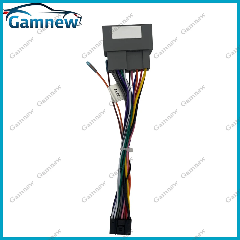 Gamnew 16Pin Car Stereo Wire Harness Android Radio Power Cable For Ford Explorer Expedition Chevrolet Trailblazer F150