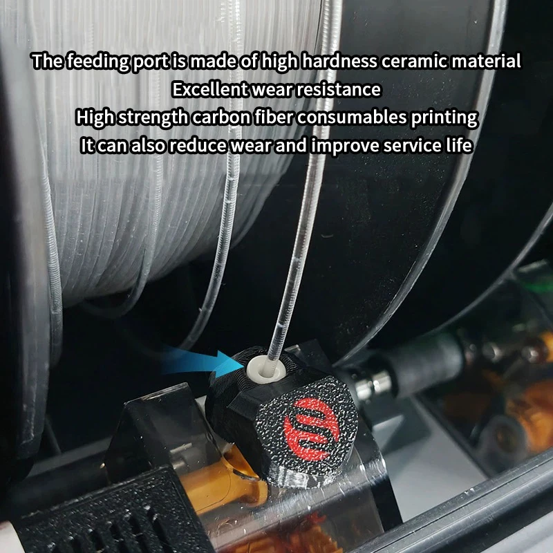 4Pcs/set For Bambu AMS Guard Durable Ceramic Inlet Ring Protector For Bambu A1/P1/X1/H2D/AMS 3D Printer Parts