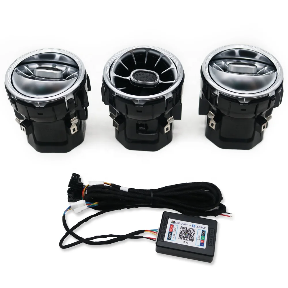 Auto Air Conditioner Outlets AC Vent Turbo Air Vent Ambient Light Outlet for Kia Stinger