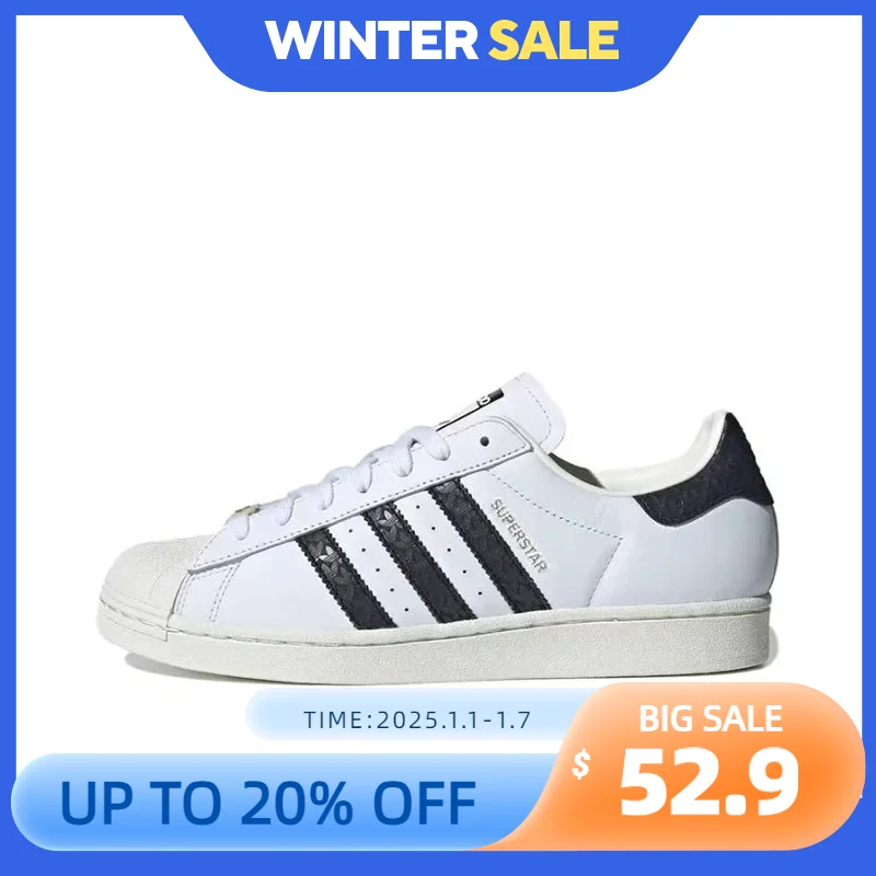 Adidas Originals SUPERSTAR Low-top Tide Fitness Lightweight Classic Durable Sports Breathable Anti-slip Shoes Casual Shoes