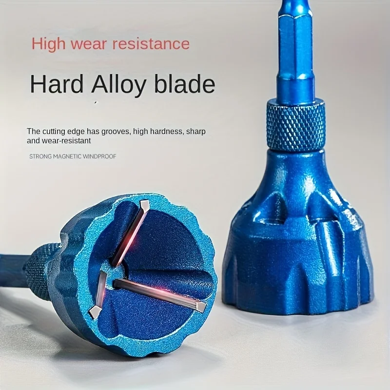 1PC External Chamfering & Deburring Machine – Outer Circle Chamfering, Thread Fillet Trimming & Screw/Bolt Trimming Tool