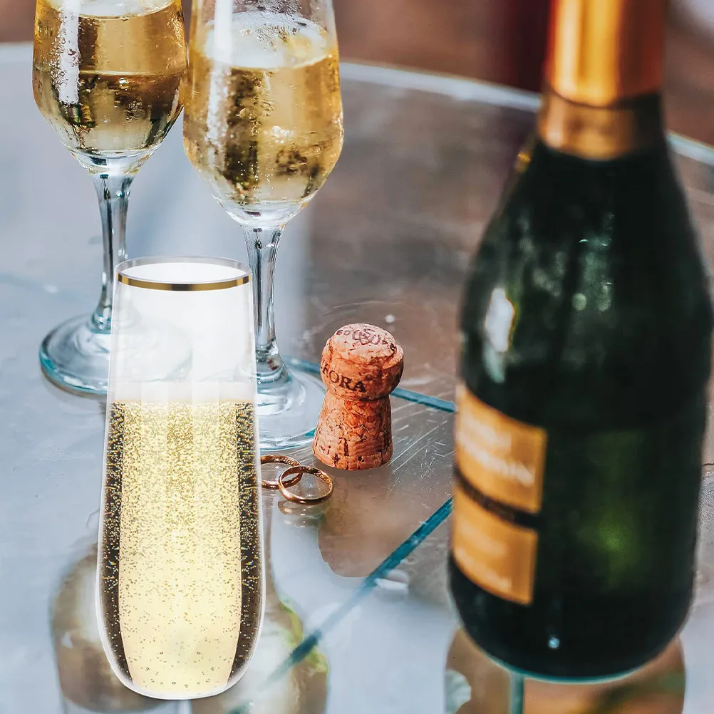 

Набор из 8 пластиковых бокалов для коктейлей и вина, небьющиеся стаканы для напитков, фужеры для красного вина, барные бокалы