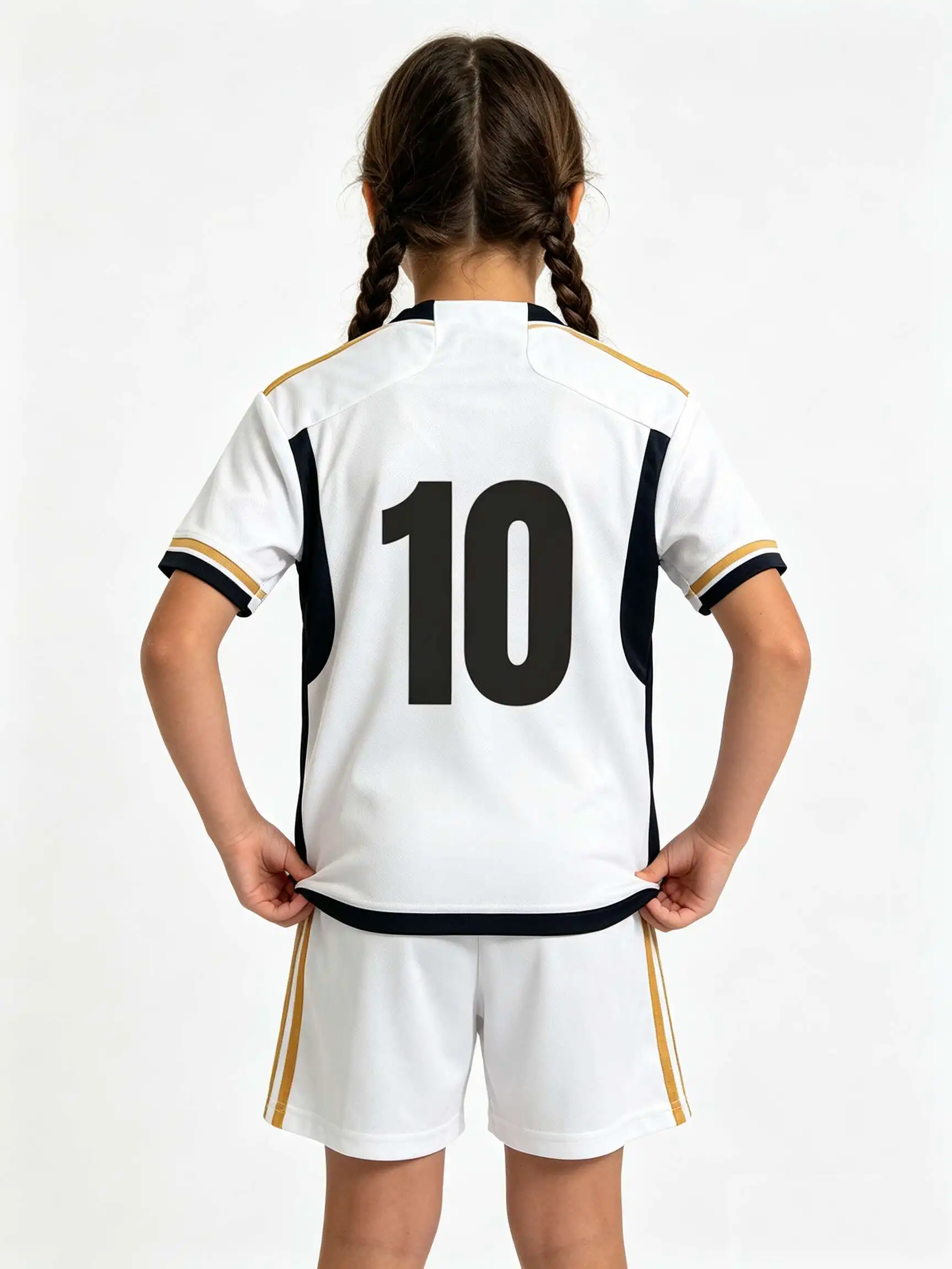 26/27 Unisex Blank Soccer Jersey Set, Kids & Adults Training Uniforms for School Sports, Running & Team Events No. 7 view 4
