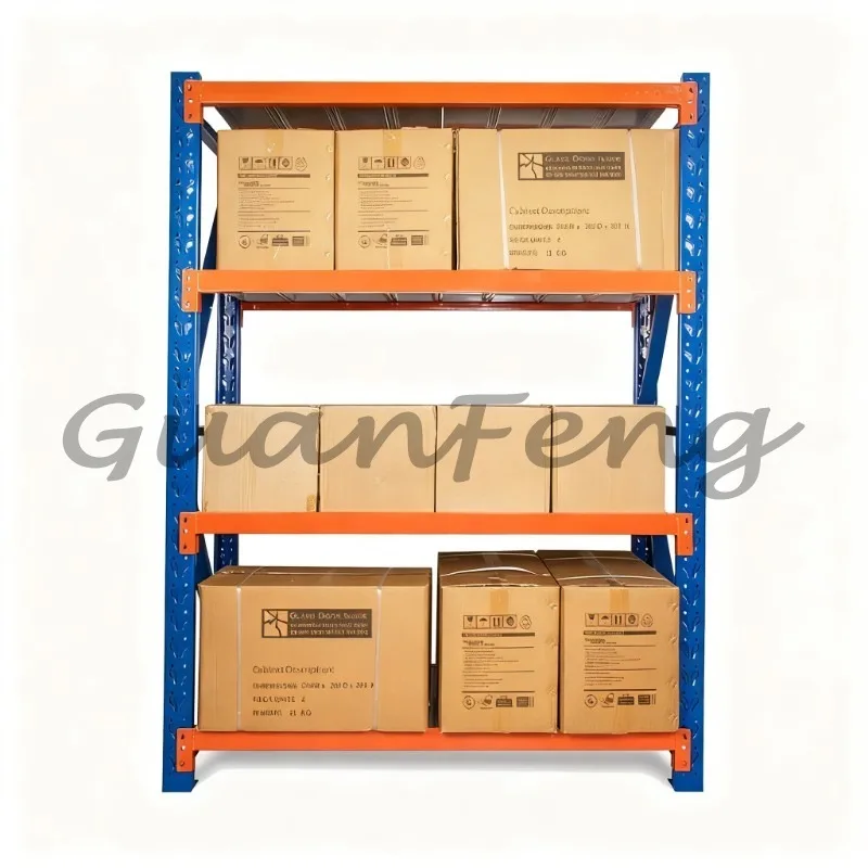 Adjustable Double Depth Selective Pallet Rack, Fabricated Steel Warehouse Storage Rack for Industrial Bulk Cargo Storage