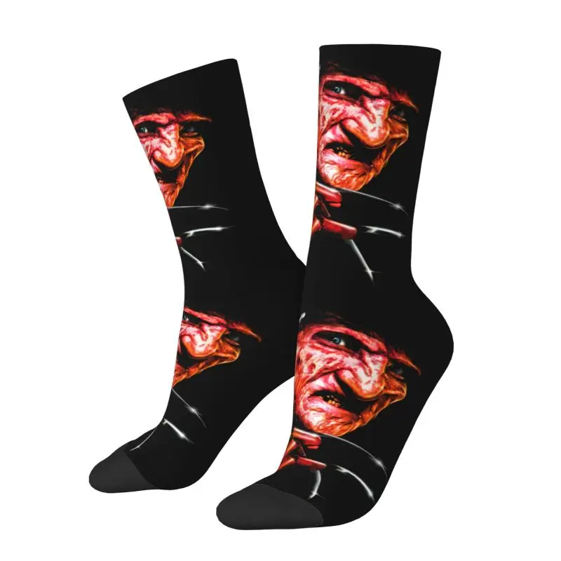 Harajuku Horror Movie Socks Women Men Warm 3D Printing Halloween Film Football Sports Socks