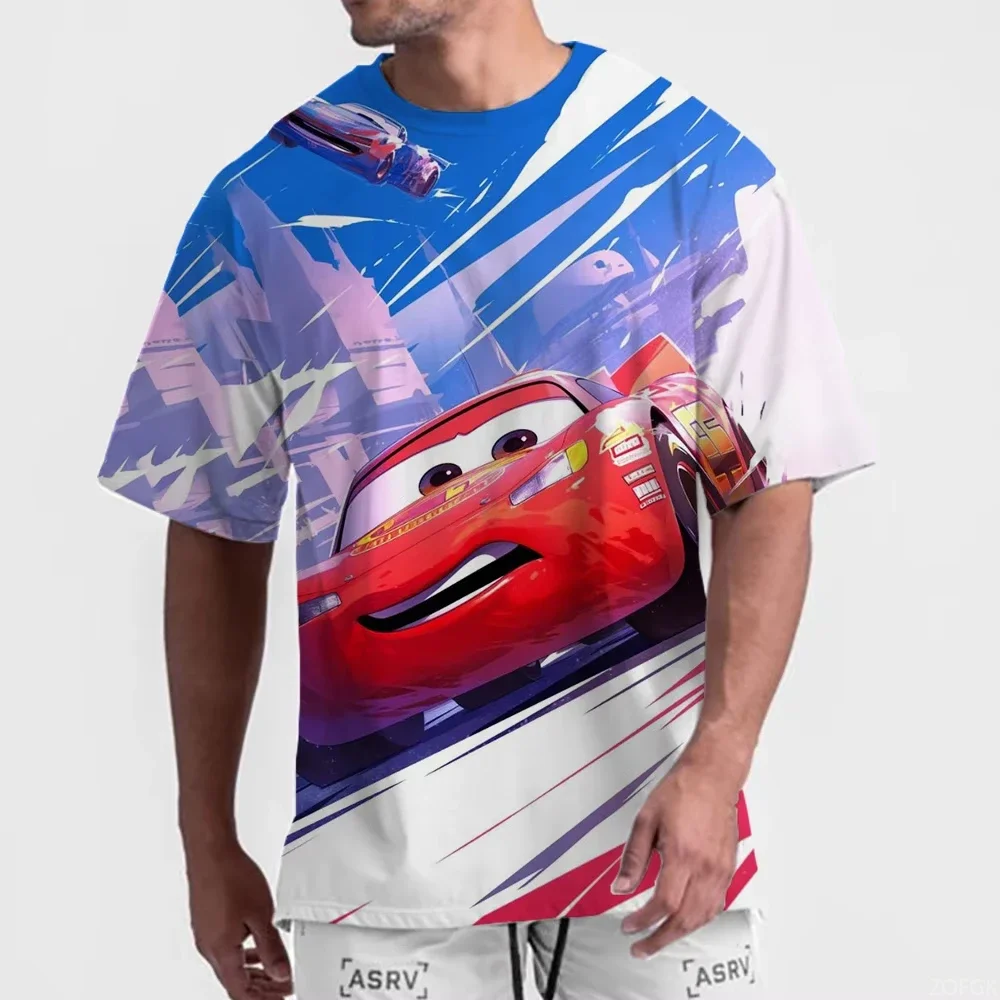 جديد ديزني بيكسار سيارات تي شيرت ثلاثية الأبعاد مطبوعة الكرتون البرق ماكوين تي شيرت رجالي عادية المتضخم الرياضة موضة الاطفال/الكبار بلايز #3