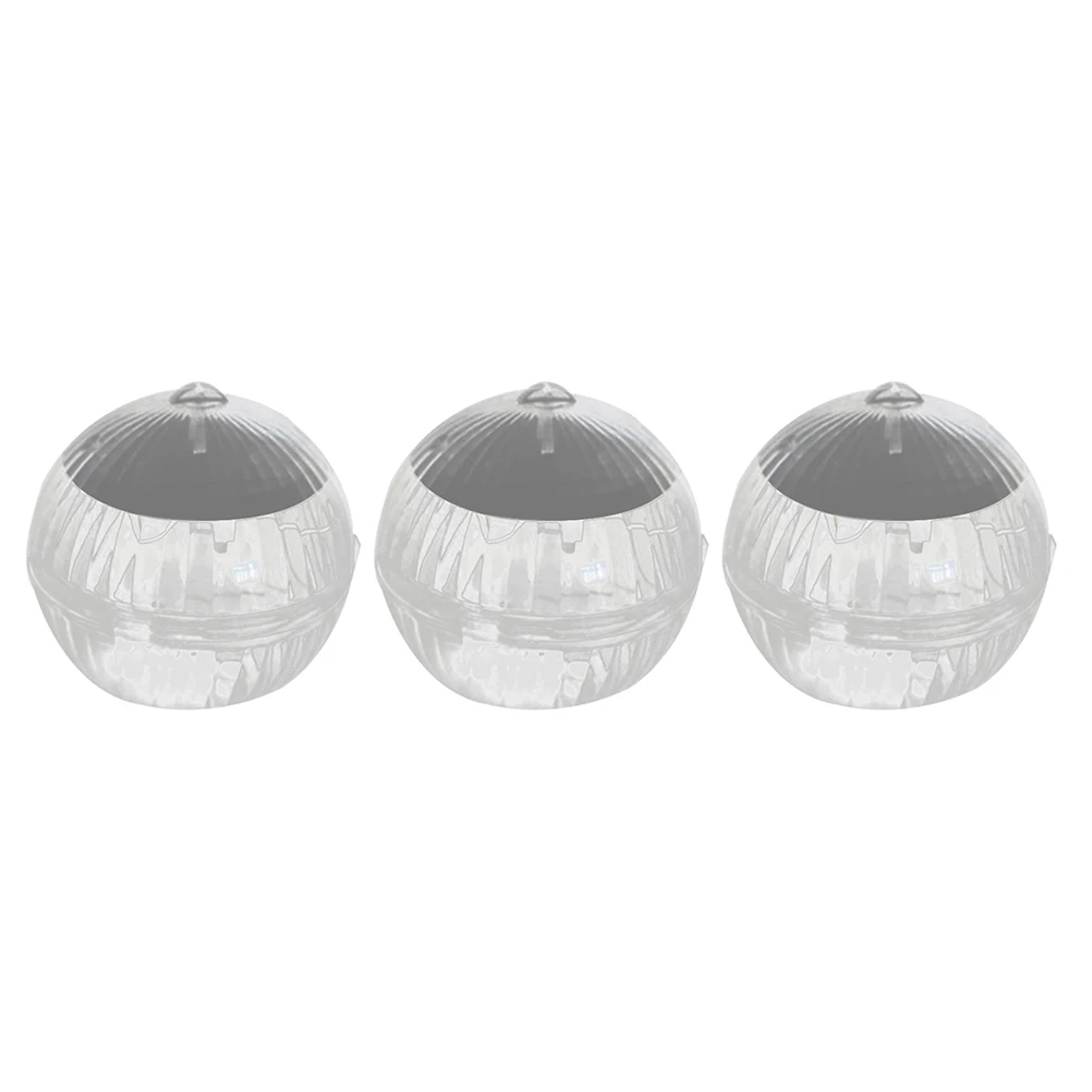 

3 Pcs Pool Solar Lights for outside Warm Water Outdoor Floating Swimming Billiards