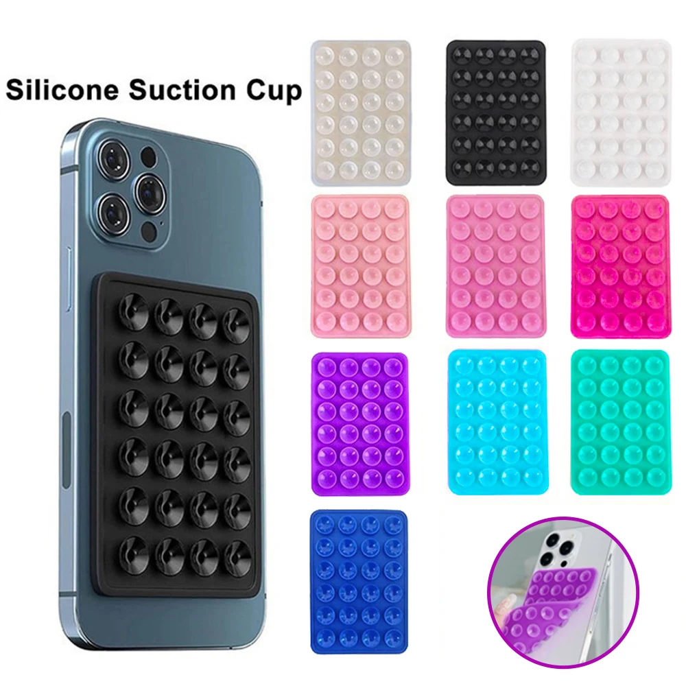 

Силиконовая двухсторонняя 24-присоска, крепление для чехла для телефона, крепление на присоске, кронштейн для телефона, универсальный противоскользящий чехол на присоске