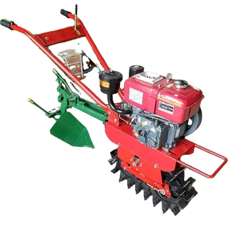 Top Selling Hand Tractor Hand Held Chain Tiller Micro Tillage Machine Small Power Tiller