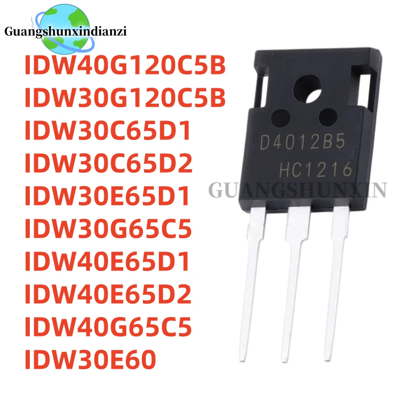 5Pcs IDW40G120C5B D4012B5 IDW30C65D1 IDW30C65D2 IDW30E60 IDW30E65D1 IDW30G65C5 IDW30G120C5B IDW40E65D1 IDW40E65D2 IDW40G65C5