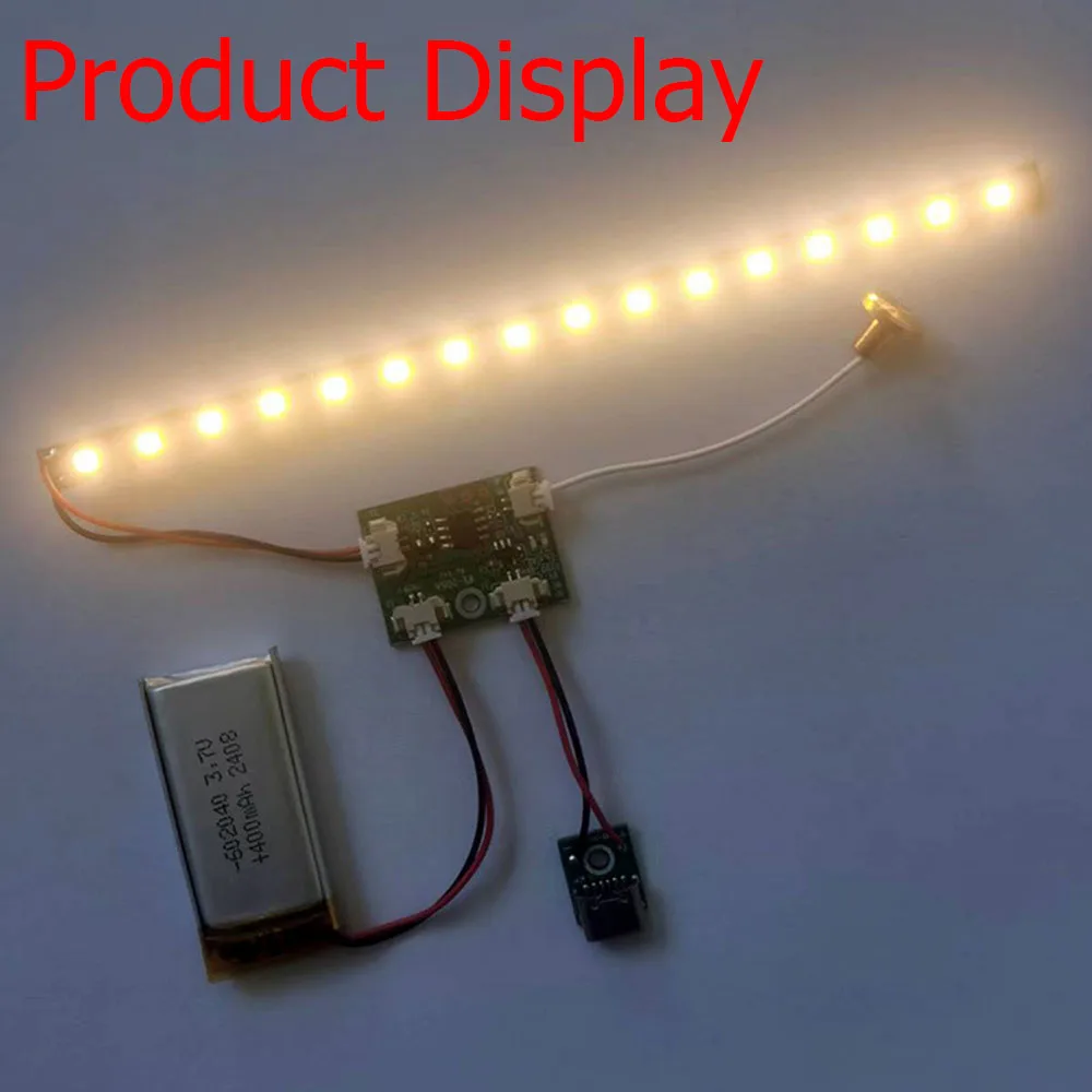 LED Touch Dimmer Switch Controller Board DC 5V 2A Connectable Charging Battery for RGB Light Panel Lamp Dimming