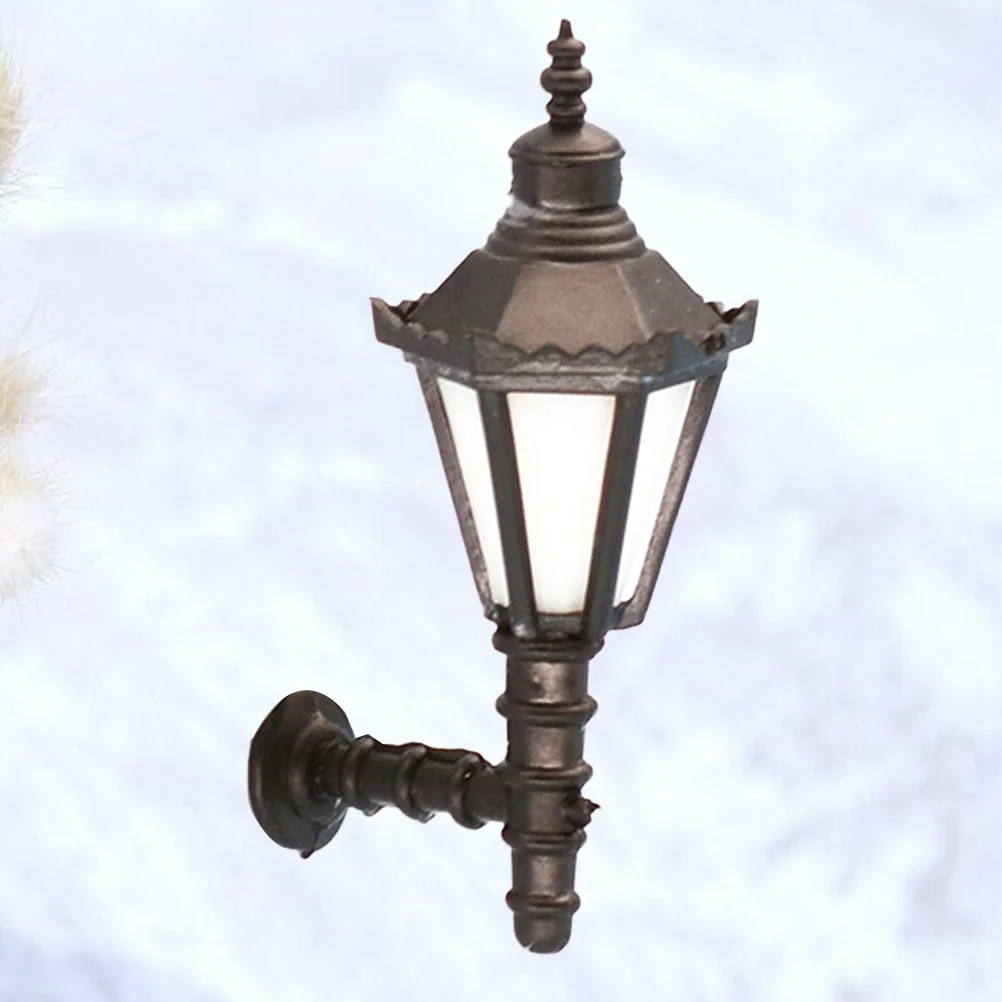 

Train Railway Park Led Lamppost Lamps Wall Lights Model Scale 1:25 Model Garden Lamps Dollhouse Miniature Light 4.5cm