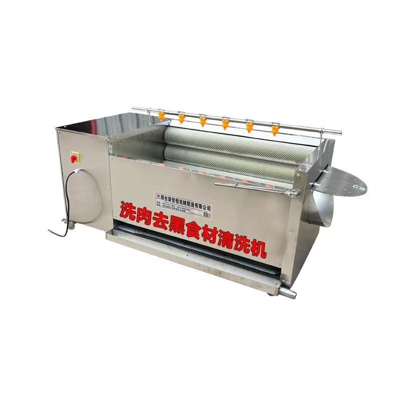 

Oyster horseshoe cleaning machine, automatic meat washing machine, pig trotter cleaning machine