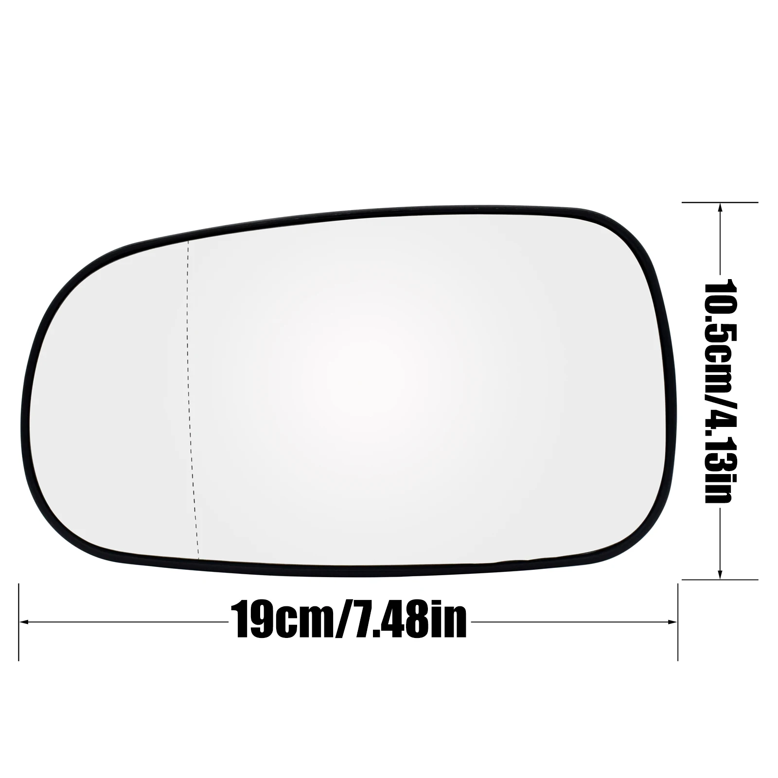 CASHCOW For Saab 93 95 9-3 9-5 2003 - 2012 Left Right Driver Passenger Side Wing Mirror Glass Heated Wide Angle Rear View Plate