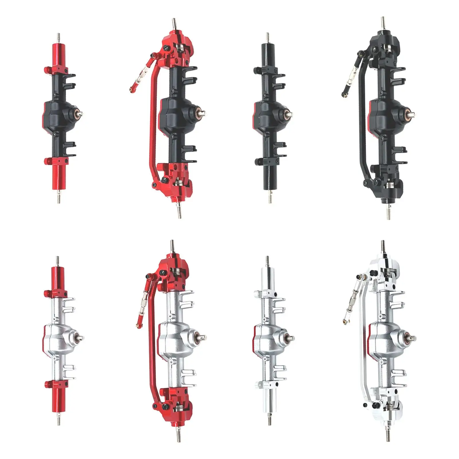 1:12 RC Car Metal Axle Bridge Shaft Steering Cup Rod Complete Set Repair Front Rear Axle Assembly Upgrade for MN86 MN86S