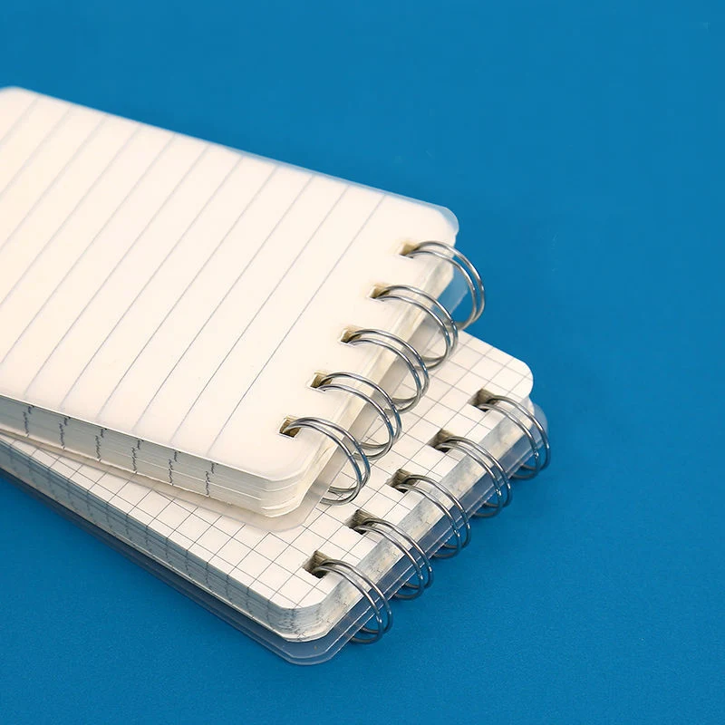 Mini cuaderno de hojas sueltas portátil, línea de palabras, cuadrícula en blanco, diario, cuaderno de bocetos, oficina, escuela, negocios,