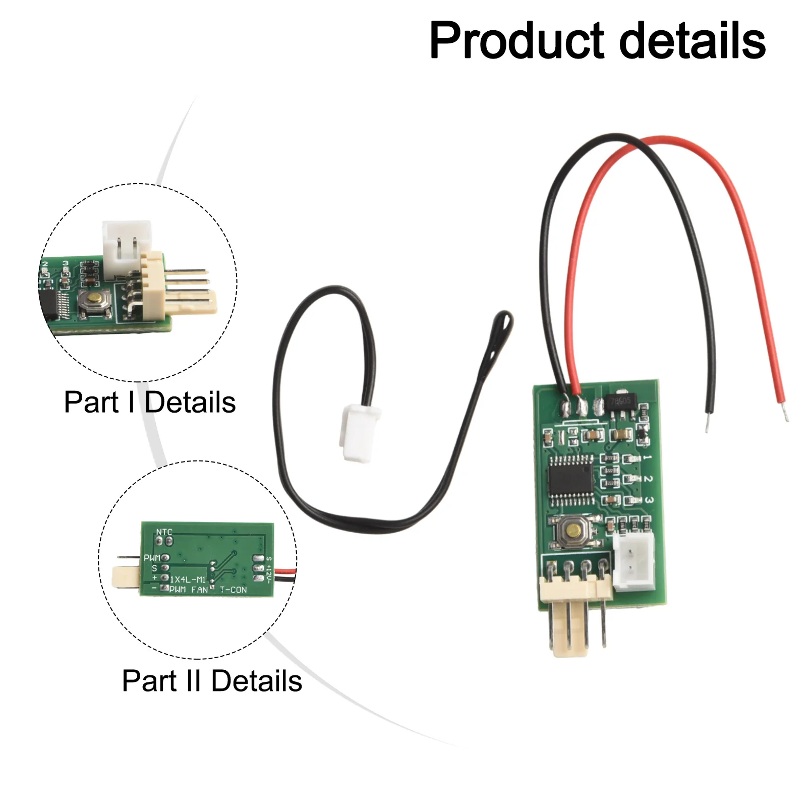 VHM-802 12V 4-Wire For PWM Fan Controller Governor Temperature Control Module For PC Computer Cooling System Automation Drive Fo