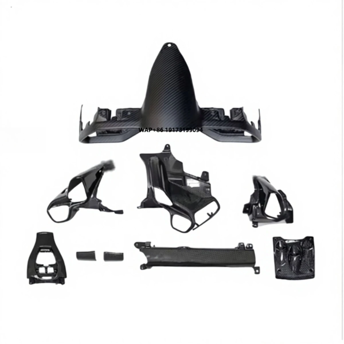 OEM Style Dry Carbon Fiber Central Control Dashboard Air Conditioner Instrument Cluster Cover Interior Trims for 458