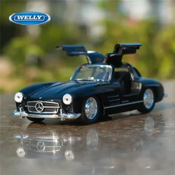 Welly 1:36 Mercedes-Benz 300SL Alloy Car Model Diecast Metal Toy Classic Car Model Pull Back Simulation Collection Children Gift