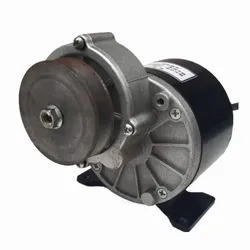 250w 12V 24V 36V  DC Gear Brushed Motor With Belt Pulley, Brush Motor Control, Direct Current Permanent Magnet Brush Motor