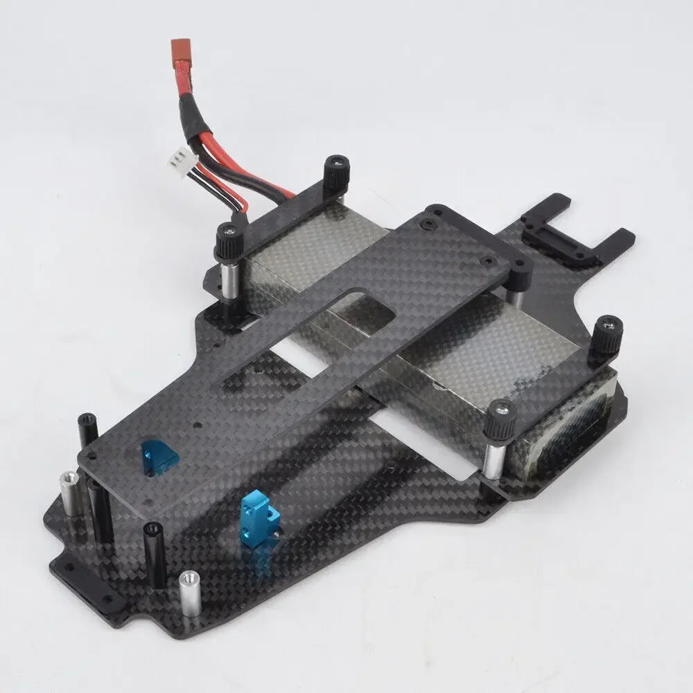 Carbon Chassis Conversion Upgrades Kit for Tamiya Top Force EVO. 2021 / Top Force 1/10 RC 4WD Buggy Car