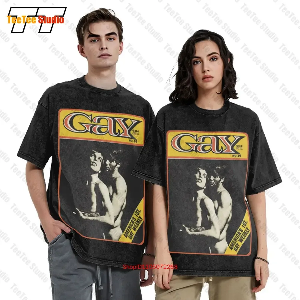 Gay Volume 19 America'S 1St Weekly 1970 Vintage Oversized T-Shirt Tee STA3