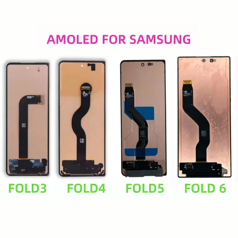 For Samsung Galaxy Z Fold 3 4 5 6 Original External Screen F926B F936 F946U F956B/DS Small Outer Display Replacement Repair Part