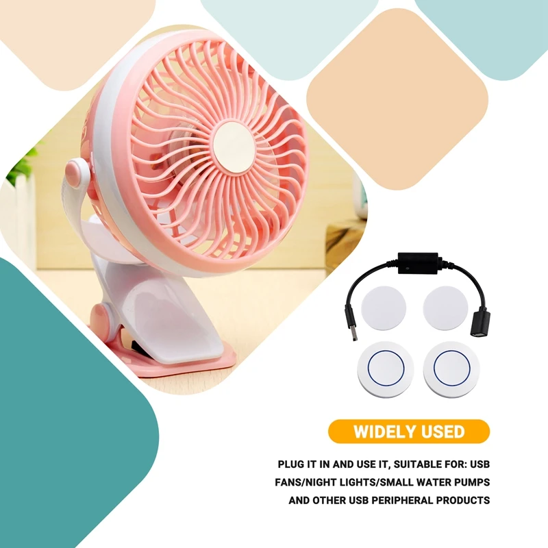 XTECH DC 5V Wireless RF Remote Control Switch Driver Power On OFF For USB LED Light Strip Reading Lamp Light Fan Toggle Model