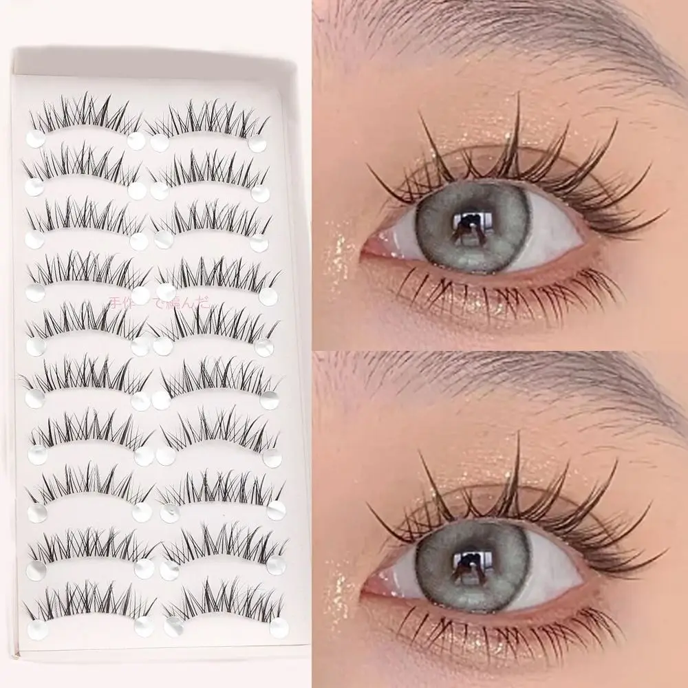Faux cils 3D cruelty-free ultra-fins, cils longs naturels faits à la main, super doux, extensions de cils