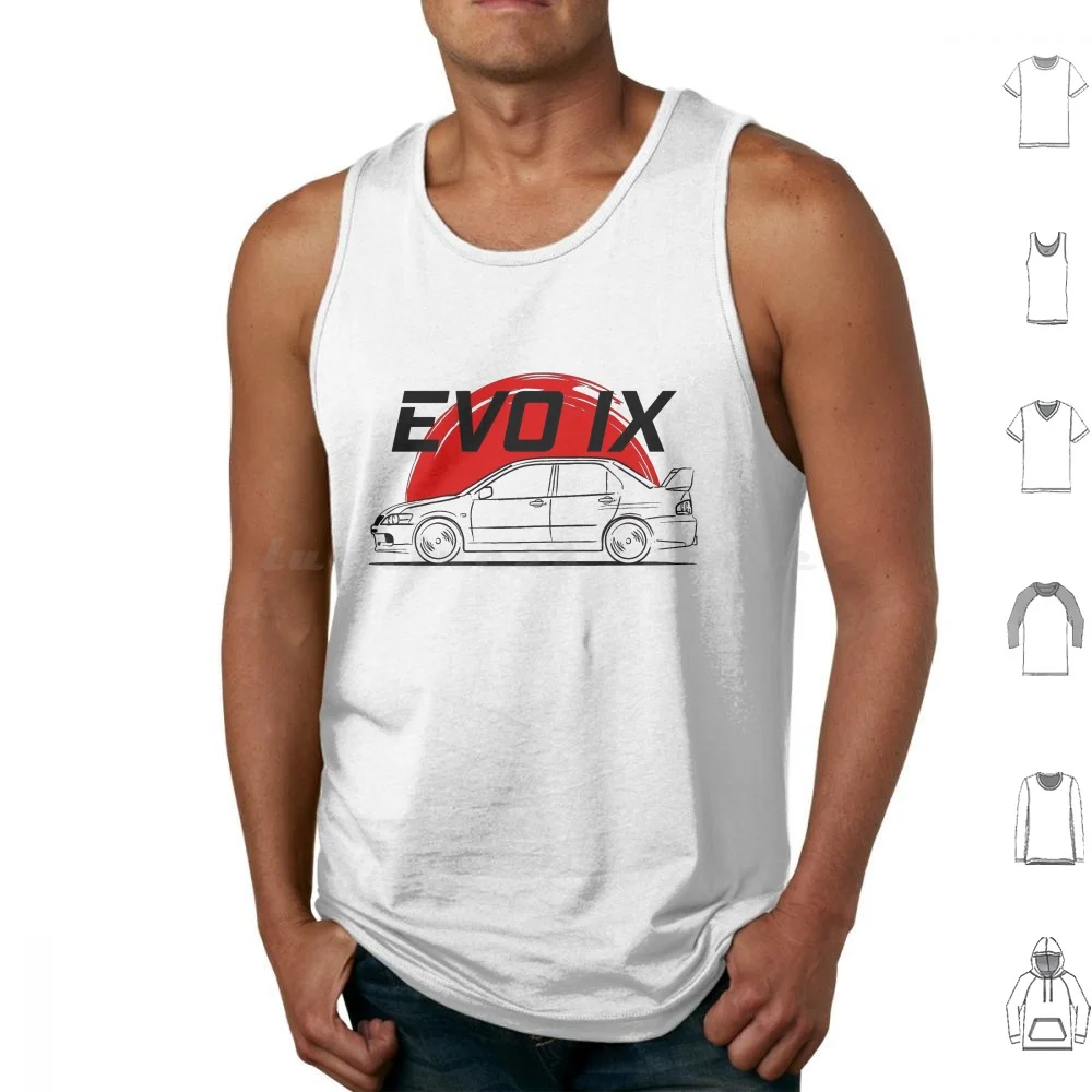 Evo Ix Evolution 9 Jdm Tank Tops Vest Sleeveless Lancer Evo Lancer Evo Evolution Lancer Evolution Evo Ix Evolution Ix Evo 9