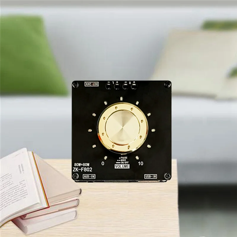 Y43A-ZK-F802 5.1 Bluetooth 80W 2.0 Channel Power Amplifier Board Parts With Short Circuit Protection For Sound Box