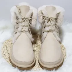 New 2025 Real Sheepskin Women Boots Winter Classic Woman Snow Boots Genuine Sheepskin Women Boots Women Shoes кроссовки женски