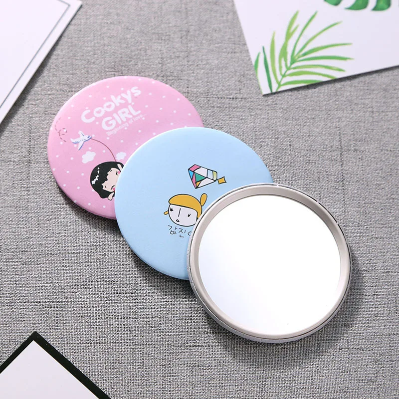 L461 Makeup Mirror Portable Hand Mini Make Up Mirror Round Pocket Cosmetic Mirror Portable Beauty Makeup Tools