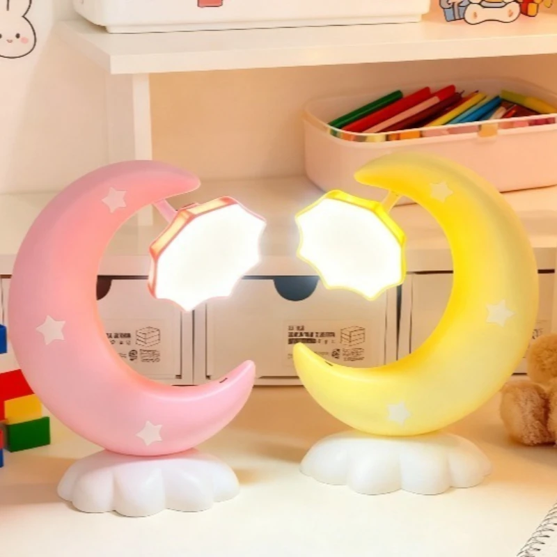Cute Night Light Table Lamp Bedroom Sleep Bedside Lighting for Kids Room Desktop Decor Girls Birthday Gift Ambient Lamp