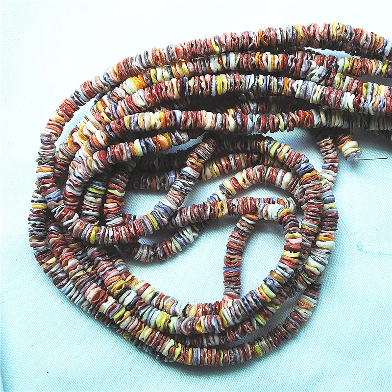

60CM Length Natural Shell Chips Strings Diameter Size 5MM MIX COLORS For DIY Women Fashion Jewelry Making Findings