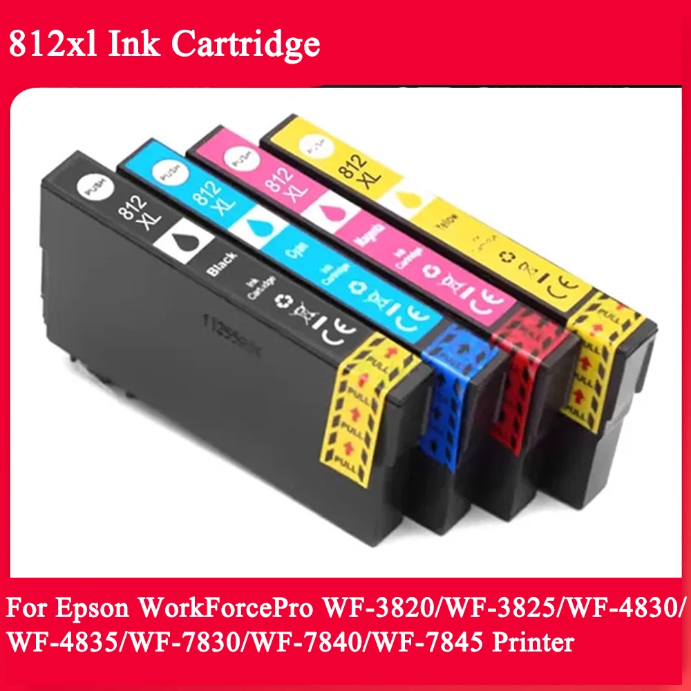 

Картридж T812 812xl для принтера Epson WorkForcePro WF-3820/WF-3825/WF-4830/WF-4835/WF-7830/WF-7840/WF-7845